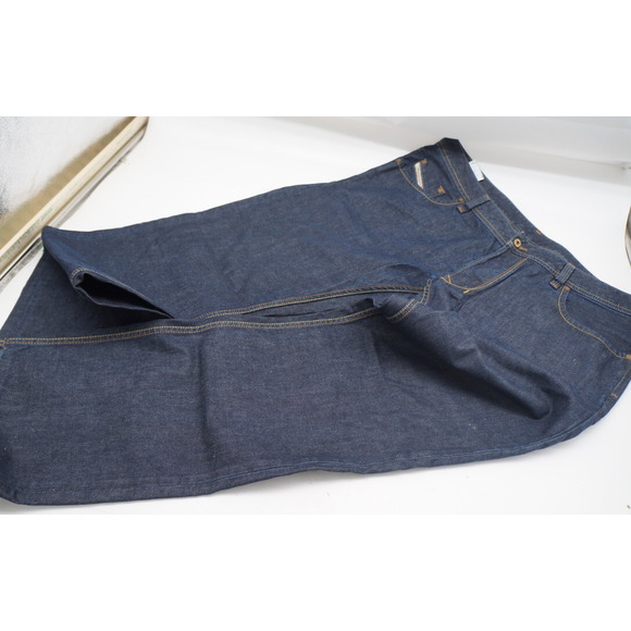 Mens Diesel LARKEE Jeans W40 L34 Dark Wash Straight Leg Blue Button Up - Picture 2 of 12